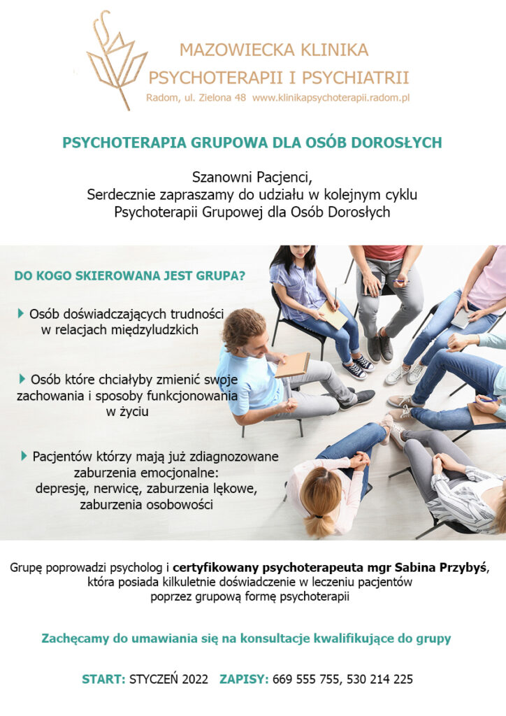 Psychoterapia Grupowa Dorosłych